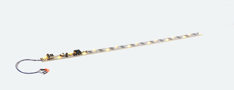 Interior lighting set including taillight, 380mm, separable, PowerPack, 32 LED, yellow/
white switchable, 21MTC interface, gauge: 0, G, I