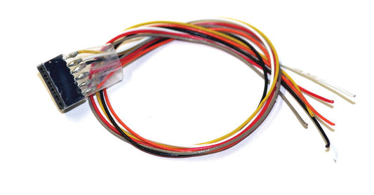 Cable harness with 6-pin plug acc. to NEM651, DCC cable coloured, 30cm