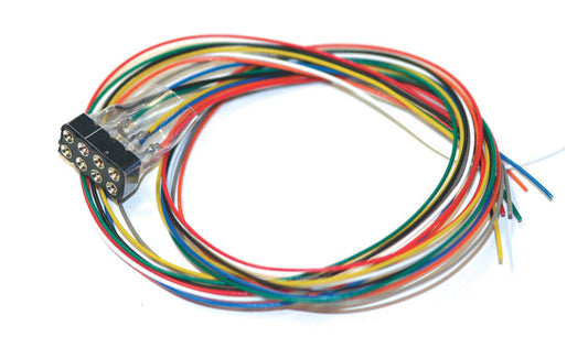 Cable harness with 8-pin plug acc. to NEM652, DCC cable coloured, 30cm