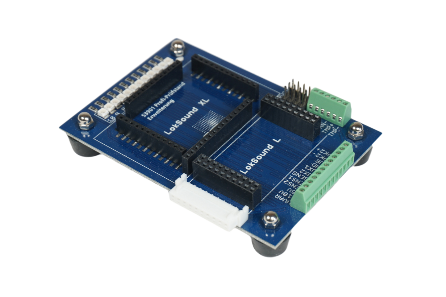 Decoder tester extension for LokSound XL V4.0, LokSound L V4.0 with LED monitor